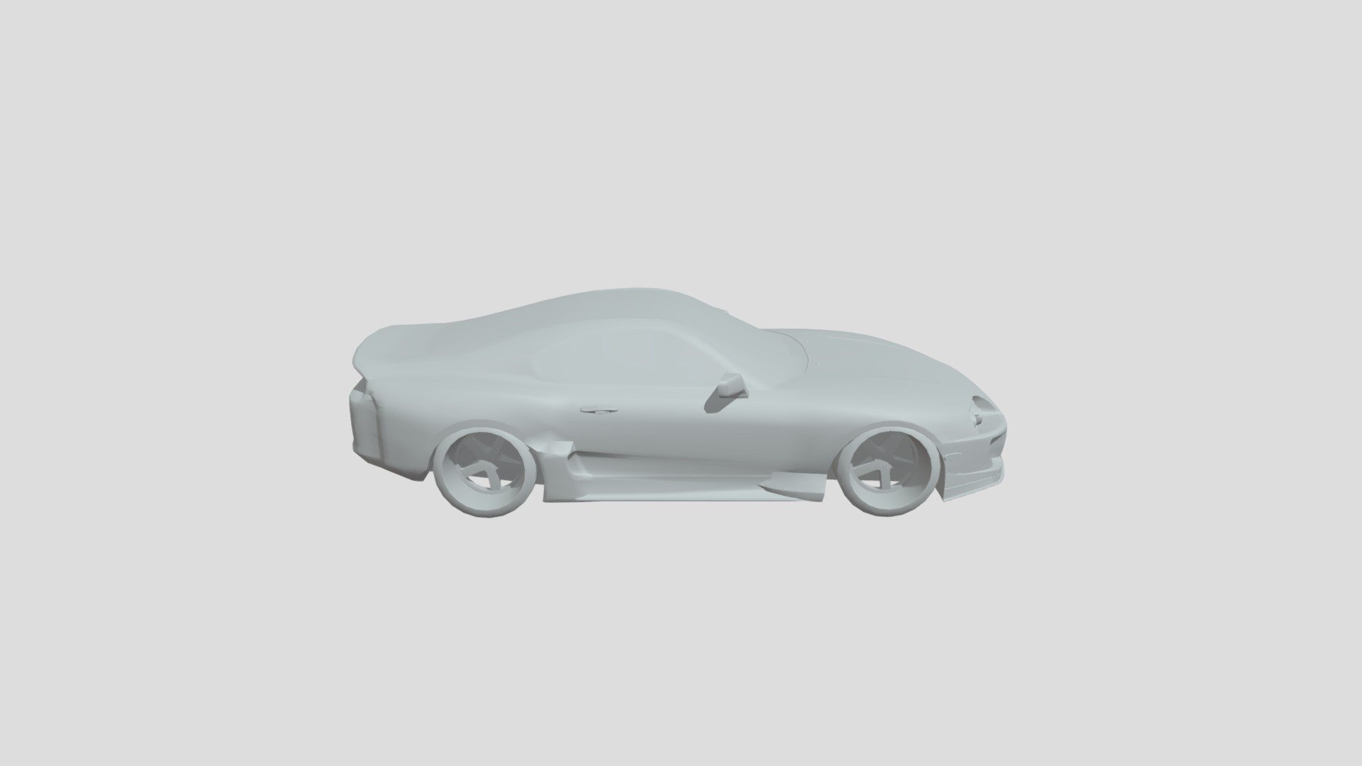 Toyota Supra Fsr Widebody Lowpoly For 3dprinting Download Free 3d