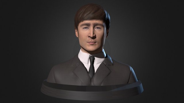 John Lennon 3D Model