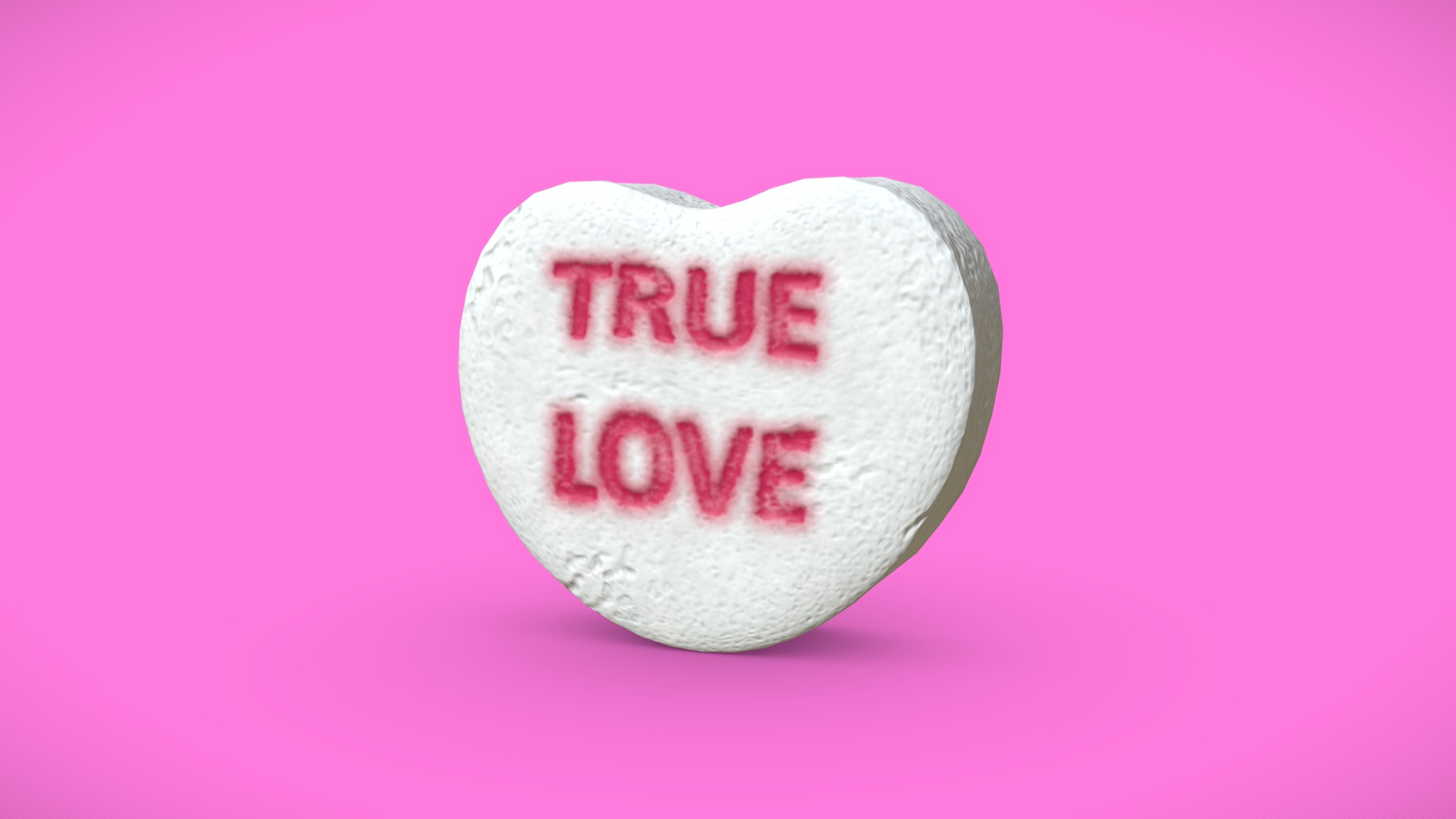 3D model Heart Candy – True Love - This is a 3D model of the Heart Candy - True Love. The 3D model is about diagram.