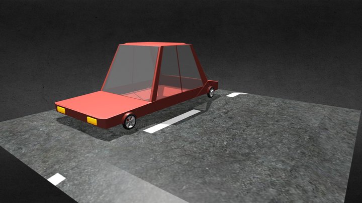 Cartoon car 3D Model