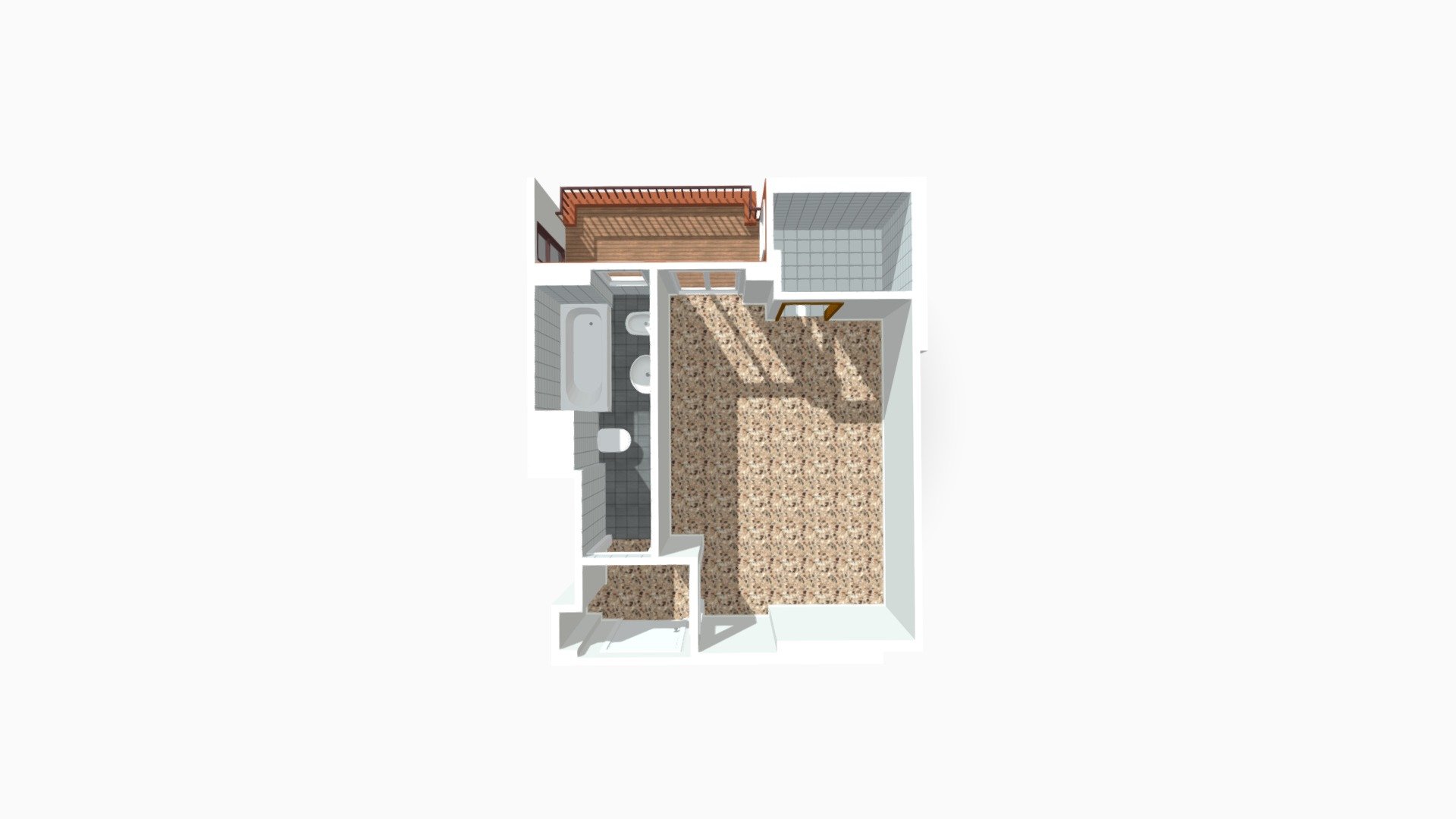 Monolocale Via Ravenna Milano — Sketchfab embed 3D viewer