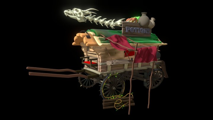 Traveling wagon 3D Model