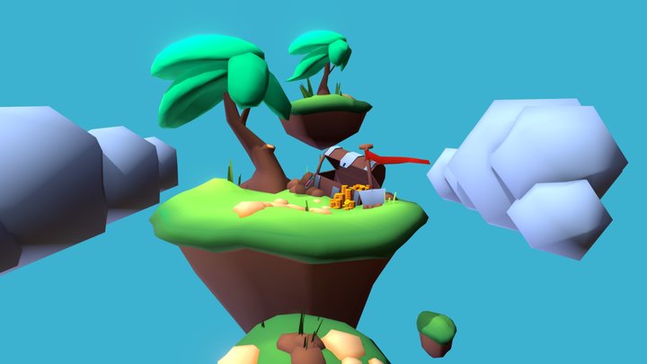 Sky islands 3D Model