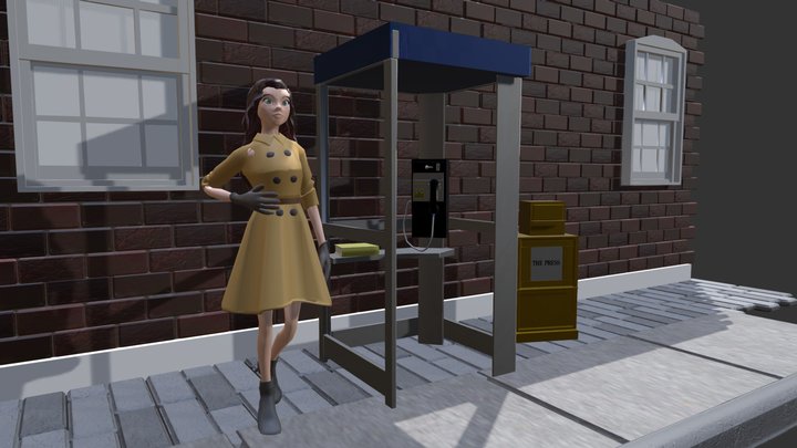 phone booth 3D Model