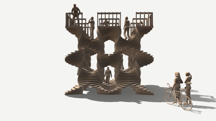 Transcendental Staircase 3D Model