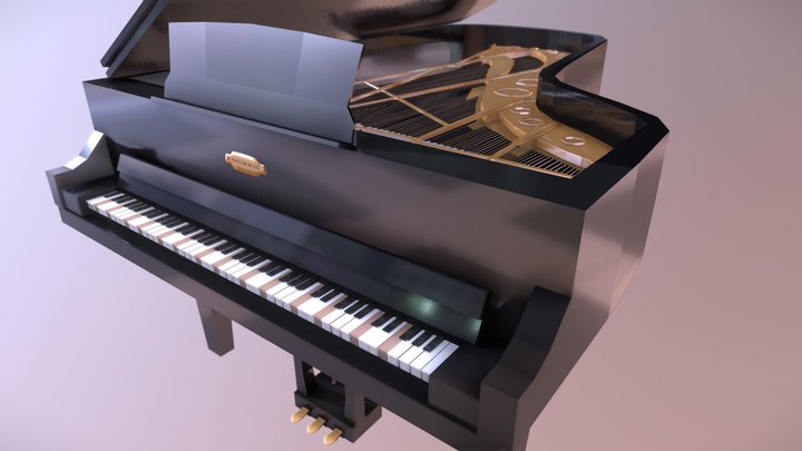 Grand Piano 3D Model