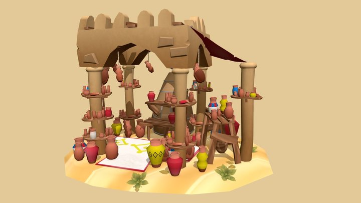 DAE Bazaar - Arabian Pottery 3D Model