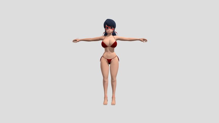 Ladybug Bikini 3D Model