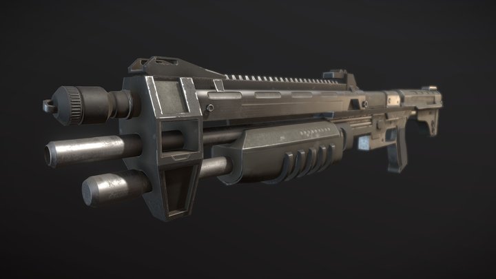 M45 Tactical Shotgun - Halo 3D Model