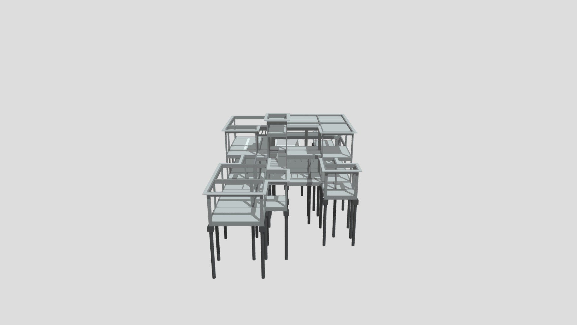 Estrutura 3D Casa L48