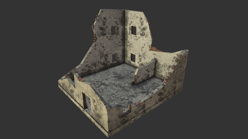 Destroyed House V2 - 3D model by Lukas Bobor (@LukasBobor) [0eb6b7a ...