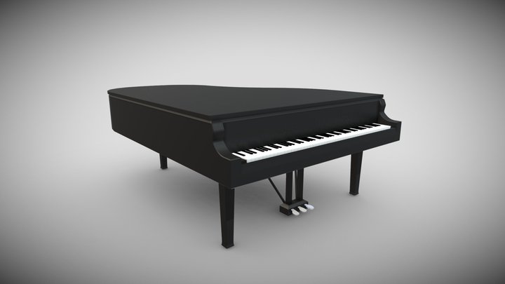 Grand Piano 3D Model