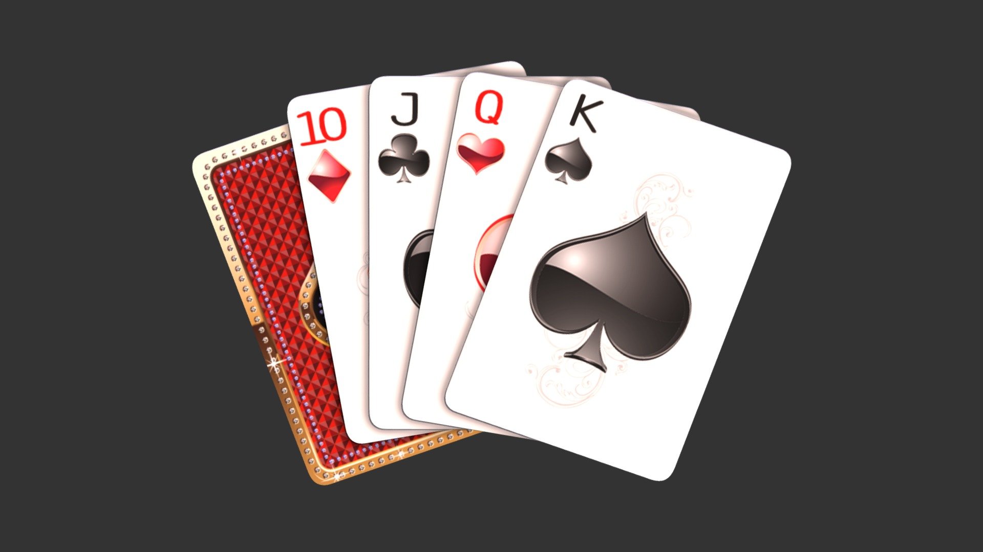 背-10-J-Q-K
