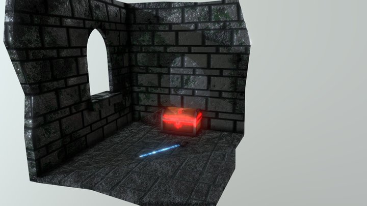 Castle Scene 3D Model