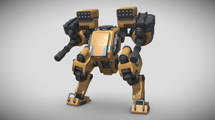 Battle Mech 3D Model
