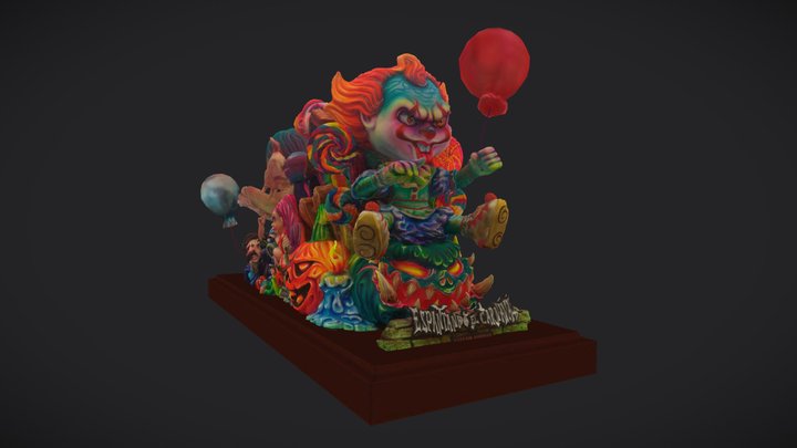 Espantando el Carnaval - Maqueta Carroza 2023 3D Model