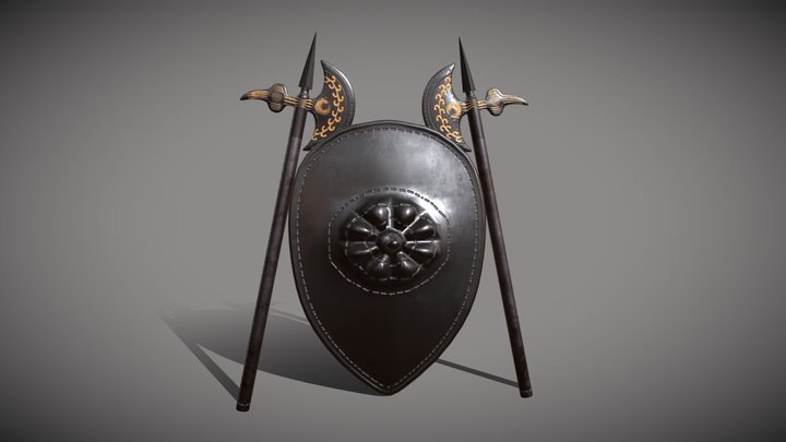 Ancient Shield | Historical Weapons 3D Model