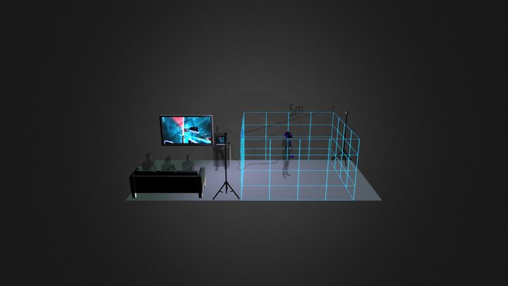 VIVE Pro Demo 1 Person Setup 3D Model
