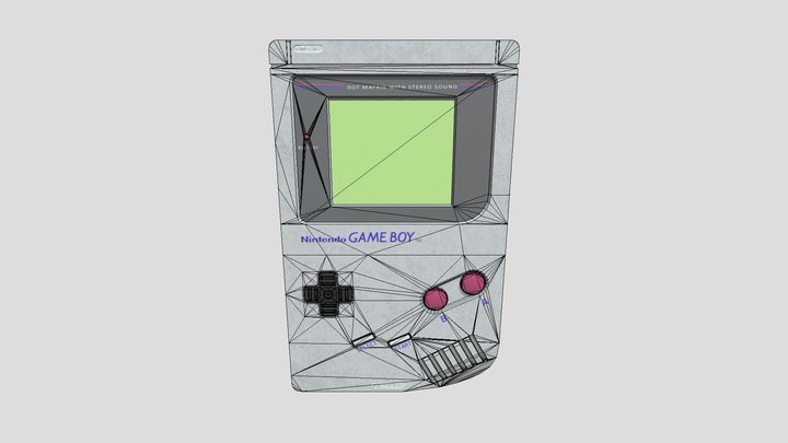 Game Boy 1989 3D Model