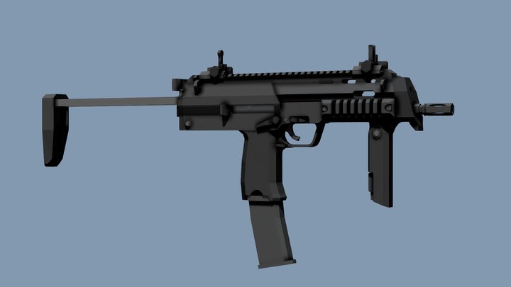Low-Poly HK MP7