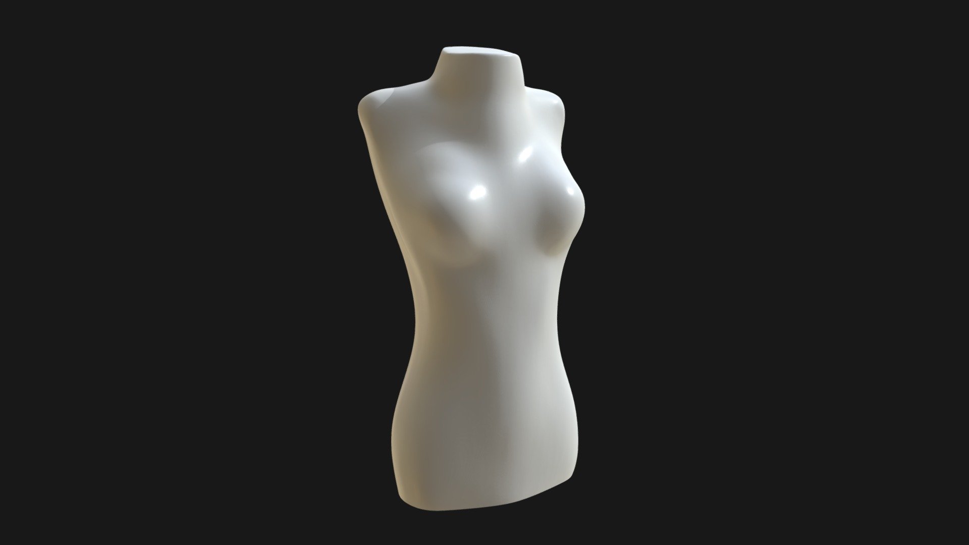 Female Half Body Dummy Mannequin Buy Royalty Free D Model By