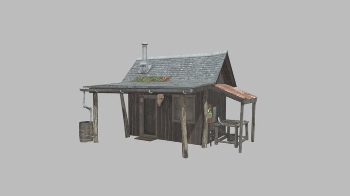 Forest Loner - House model 3D Model