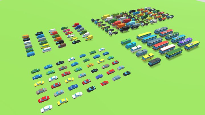 full_Ukraine_cars 3D Model