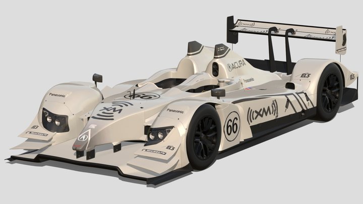 2009 Acura #66 de Ferran Motorsports ARX-02a – Gratis 3D-model STL