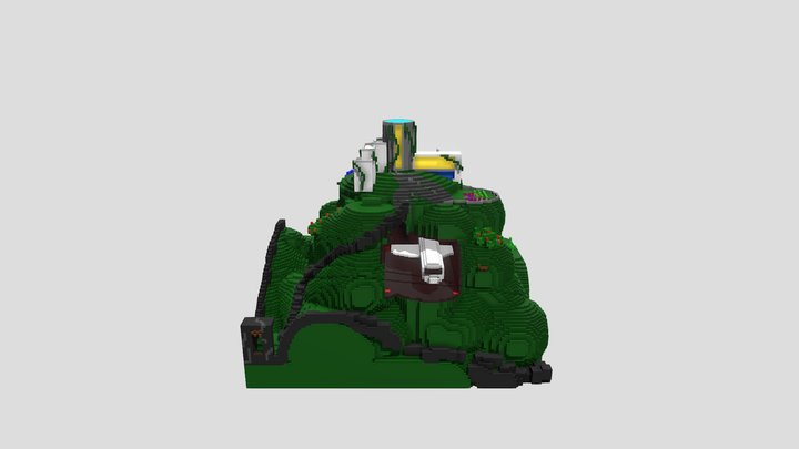 Mountain Mansion 3D Model