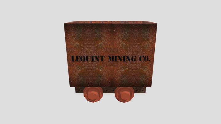 Minecart Low Poly 3D Model 3D Model