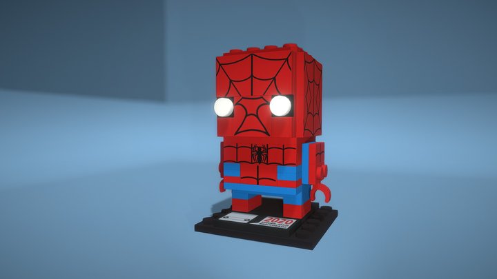 Brick Headz Spiderman 3D Model