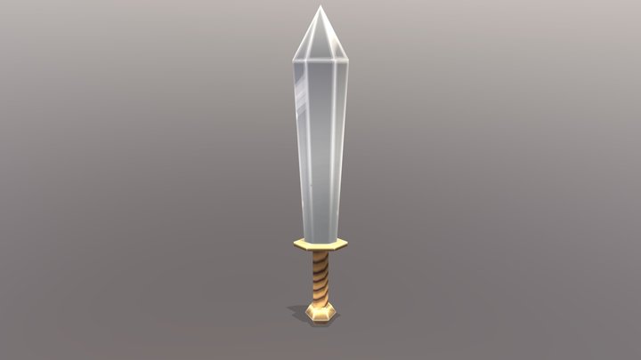 One Hand Sword 3D Model