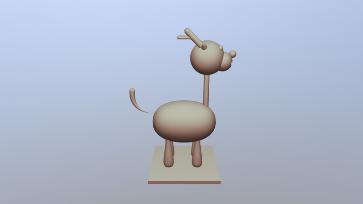 02 Giraffe 3D Model