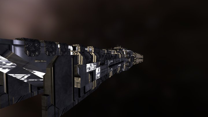 Xerxes Heavy Cruiser WIP 3D Model