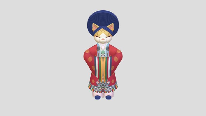 Newyear VietNam Cat 3D Model