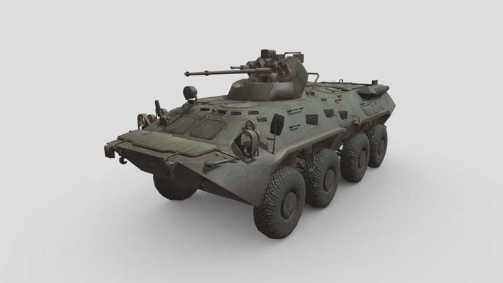 BTR-80A 3D Model