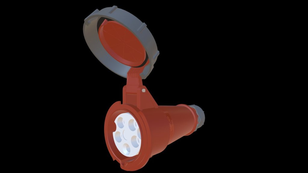 MENNEKES #550 CONN 16A/5P/400V/6H IP67 - 3D model by BH-eStore [0ec493e ...