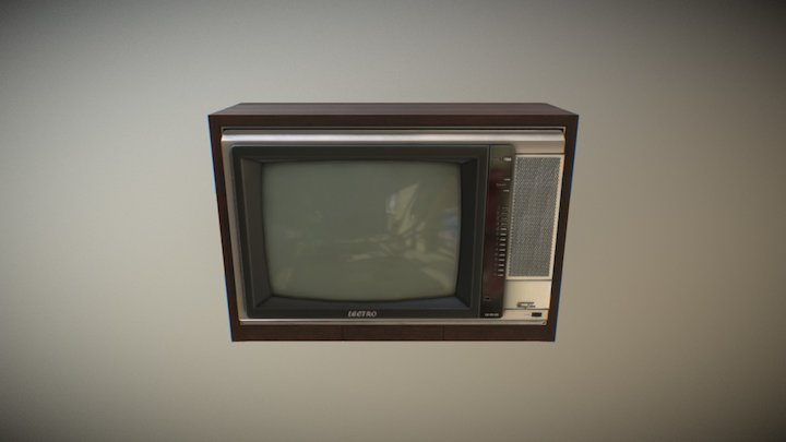 Old School TV 3D Model