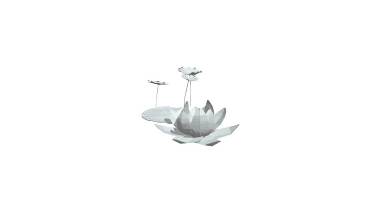 Lotus Foliage 3D Model