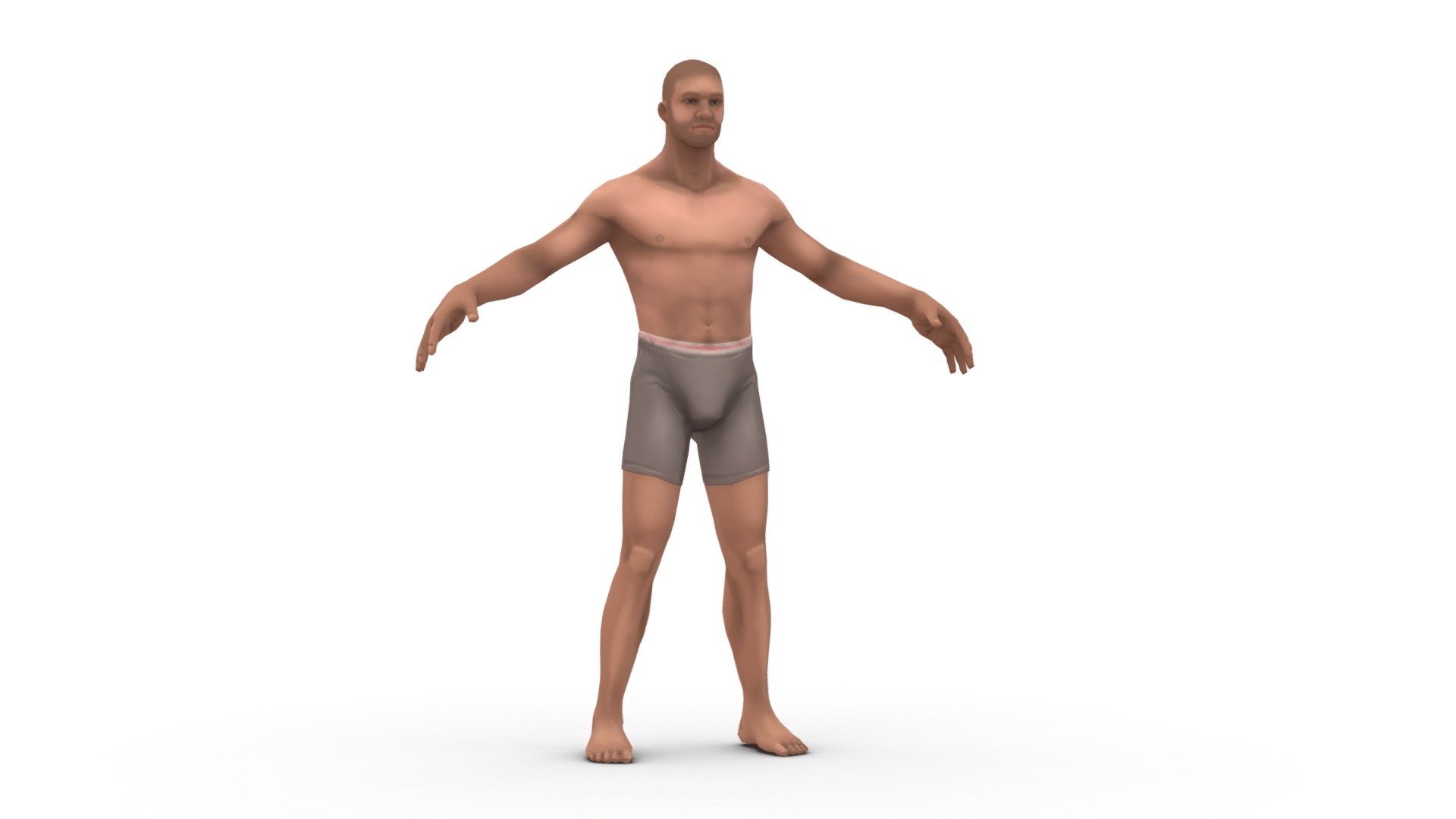 Stylized Hand Painted Male Character Mesh (Bare) - Buy Royalty Free 3D ...