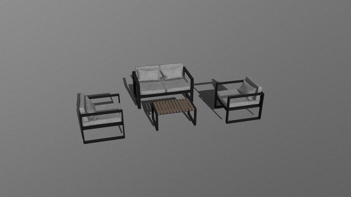 Alsera Armchair by Beratctnkya 3D Model