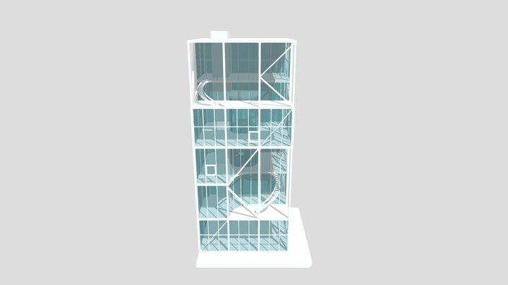 Shibaura House by SANAA, Tokyo, Japan (FULL) 3D Model