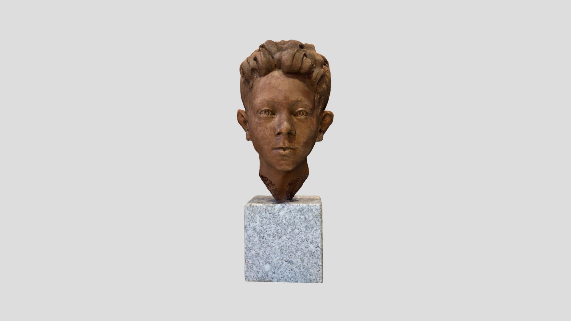 Cabeza de Adrián con textura