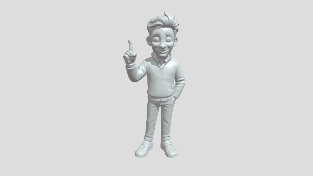Cartoon male brand mascot
