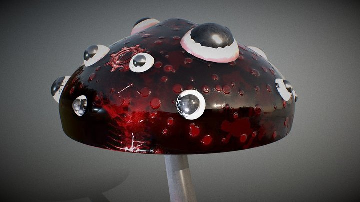 Multi eyed mushroom 3D Model