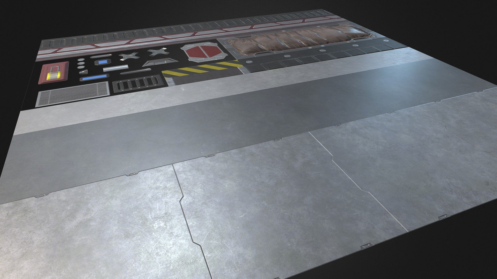 Scifi Trim sheet - Buy Royalty Free 3D model by ZetaBeach [0eca7ac ...
