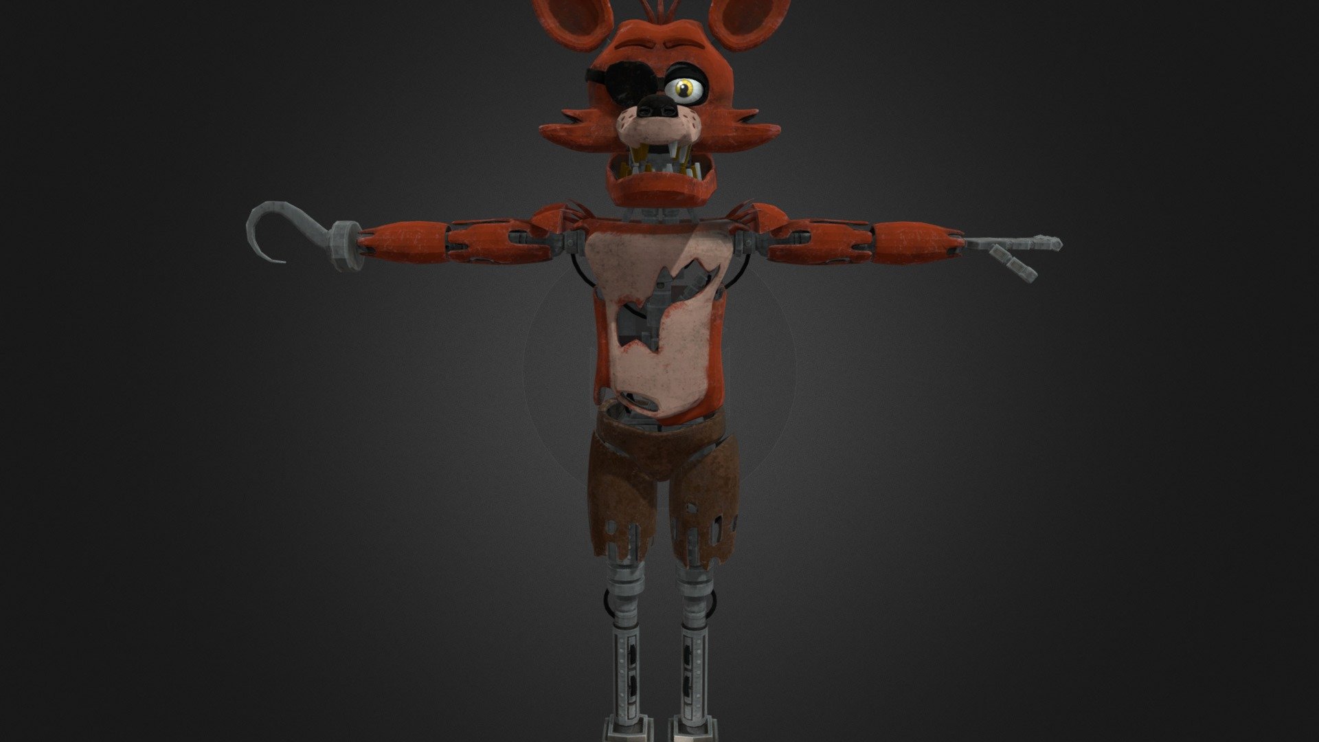 Foxy The Pirate Fox Help Wanted Download Free 3d Model By Juztandy