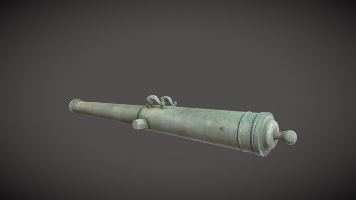 CAÑON 2 REY FELIPE 3D Model