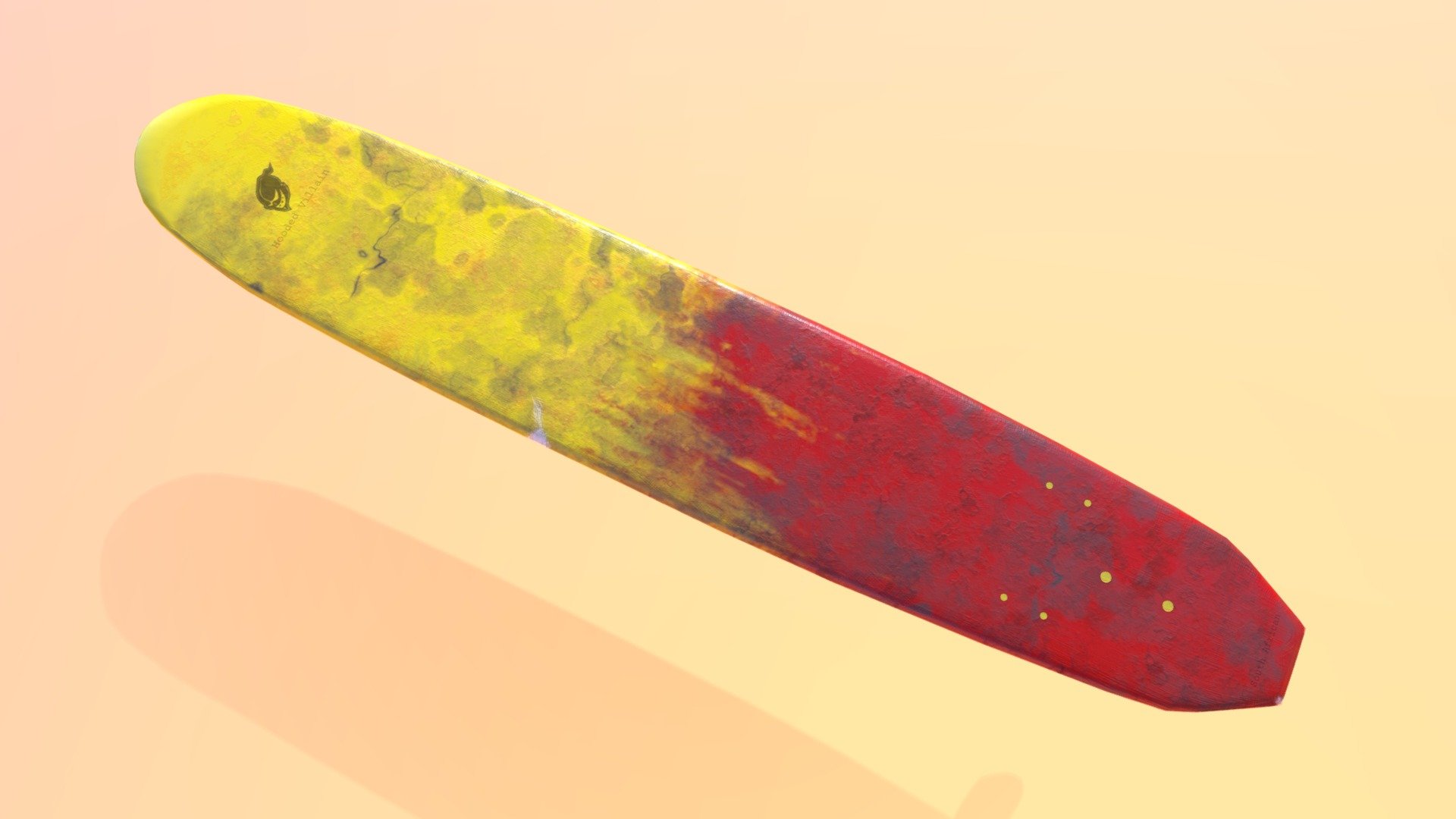 Grunge Surfboard — Sketchfab embed 3D viewer