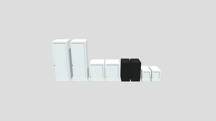 Newair Wine Cooler Cabinet 3D Model